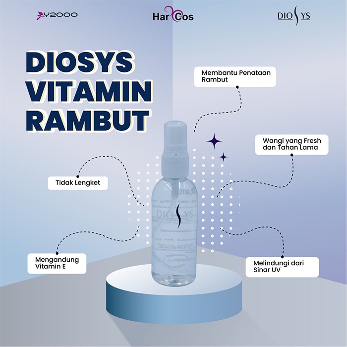 Ningrum Diosys Hair Serum Pelindung Rambut Vitamin Rambut Treatment Rambut BPOM - 7102