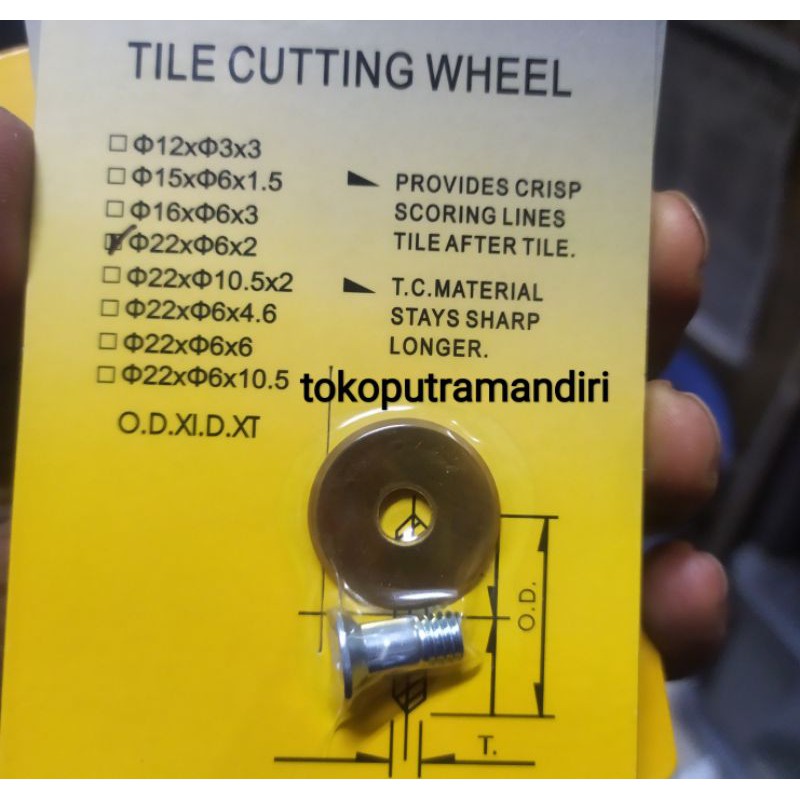 Mata pisau potong Keramik Granit Manual Muller