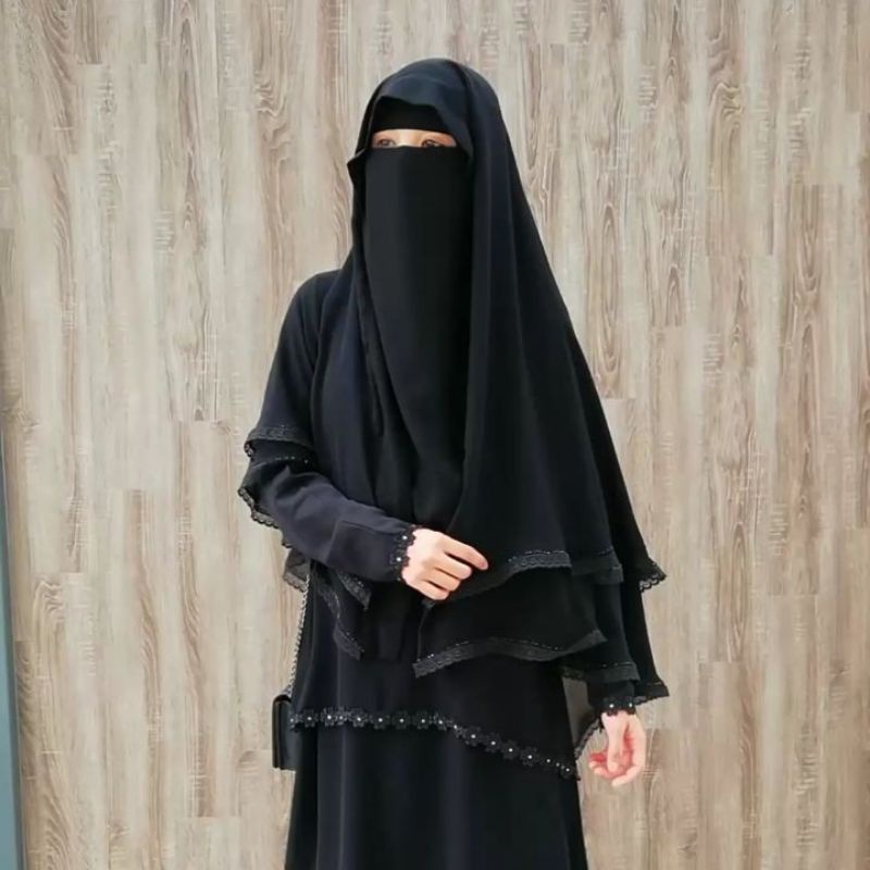 cadar niqab veil niqob oman renda set