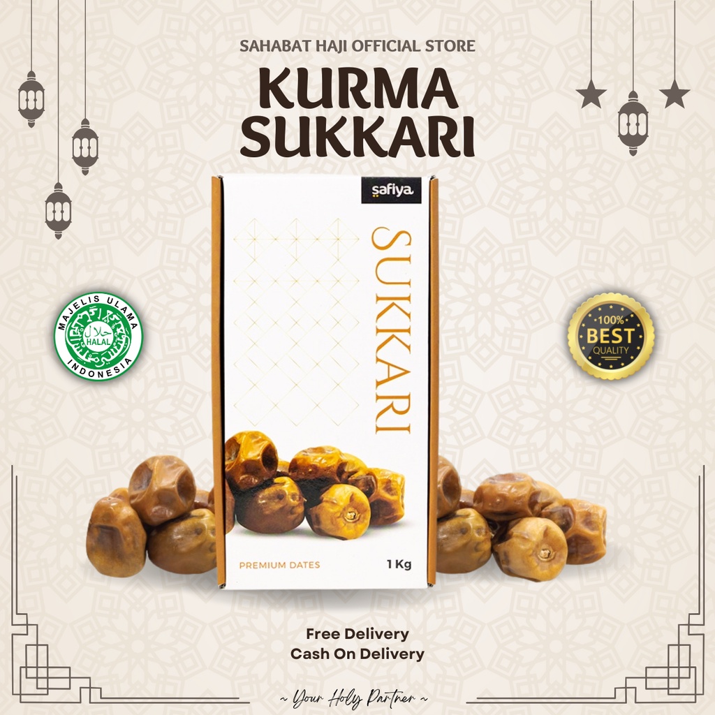 

[TERMURAH] Kurma Sukari Al-Qaseem / Kurma Raja Premium Basah dan Lembut (500 gram - 1 kg) Original Madinah