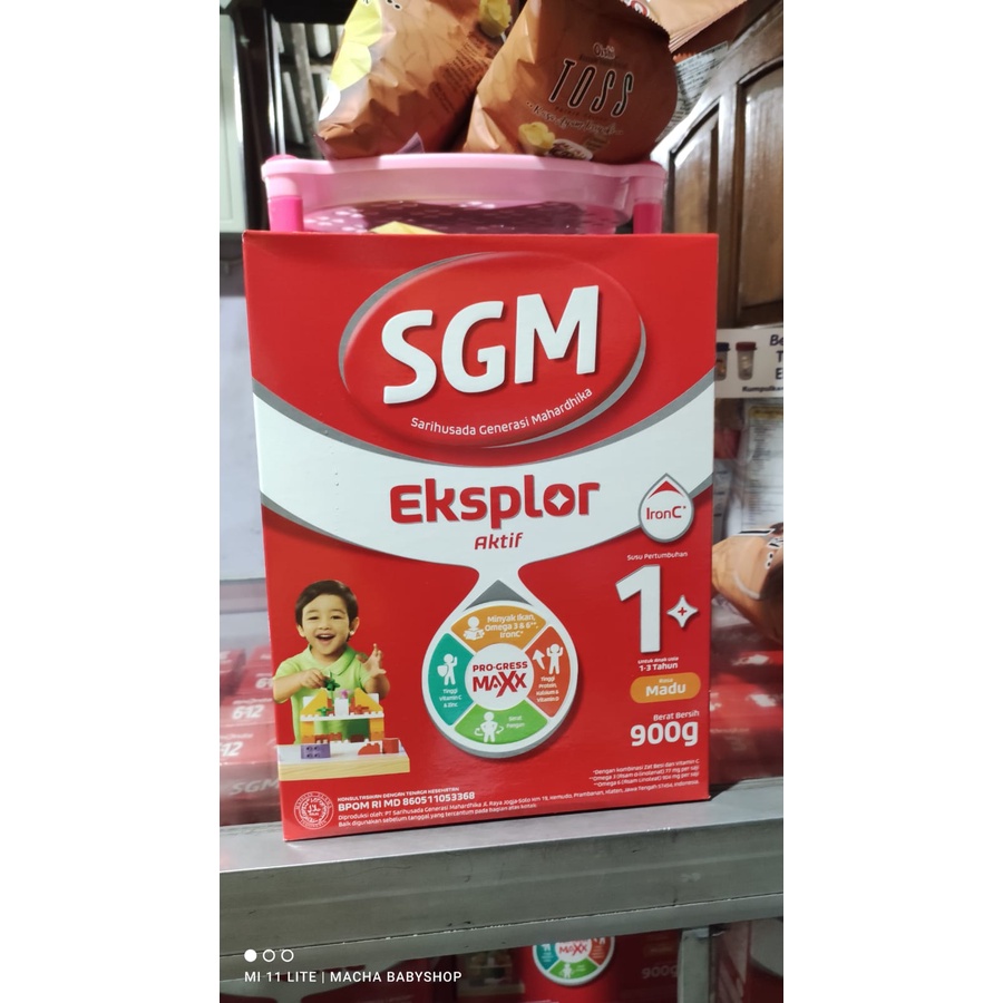 SGM EKSPLOR 1+ 900gram / SGM EXPLOR 3+ / SGM EXPLOR 5+ 900gram RASA VANILA / MADU / cokelat