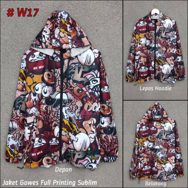 Jaket full printing size M/L/xL