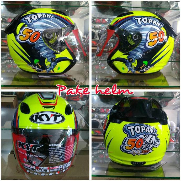 HELM KYT DJ MARU HELM KYT DJMARU TOPAN YEL FL