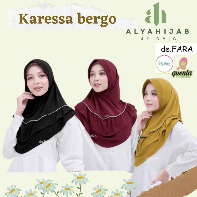 Karessa bergo | defara  hijab | Hijab instan murah | hijab style | hijab kekinian cantik  premium