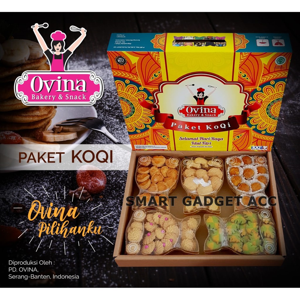 

Ovina Koqi Paket Parcel Kue Lebaran isi Kue Kering