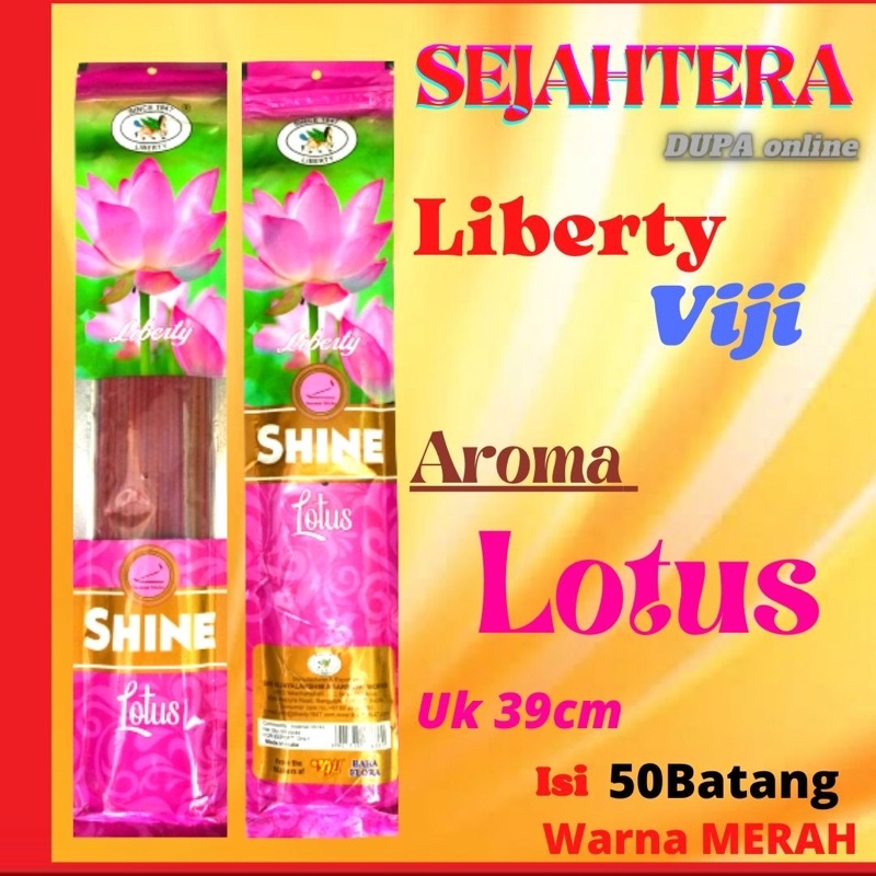 Dupa Hio Liberty Viji “Lotus” Pouch 39cm 50btg Merah
