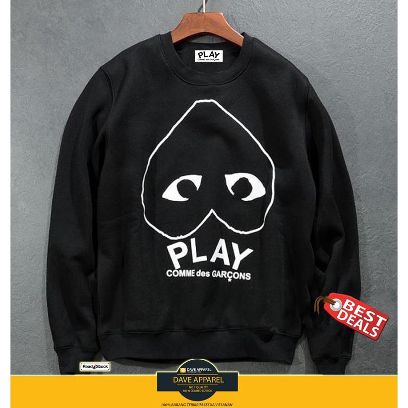 sweater basic sweater play cdg