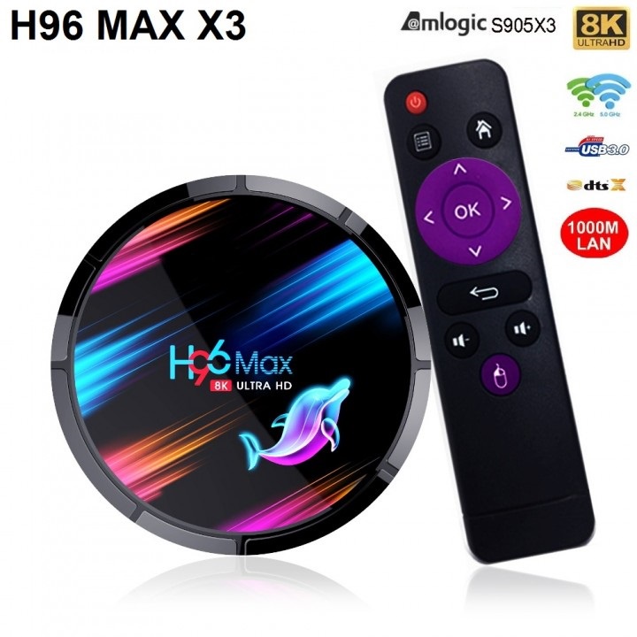 H96 MAX X3 - Android OS Smart TV Box 8K UHD