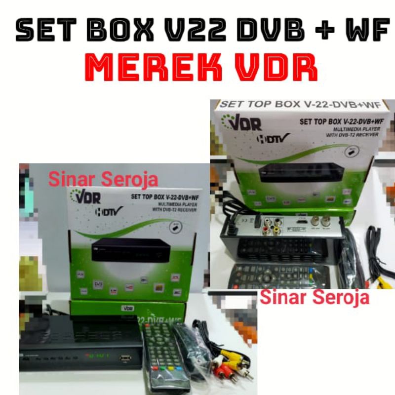 Set Top Box V-22 DVB WiFi VDR Murah
