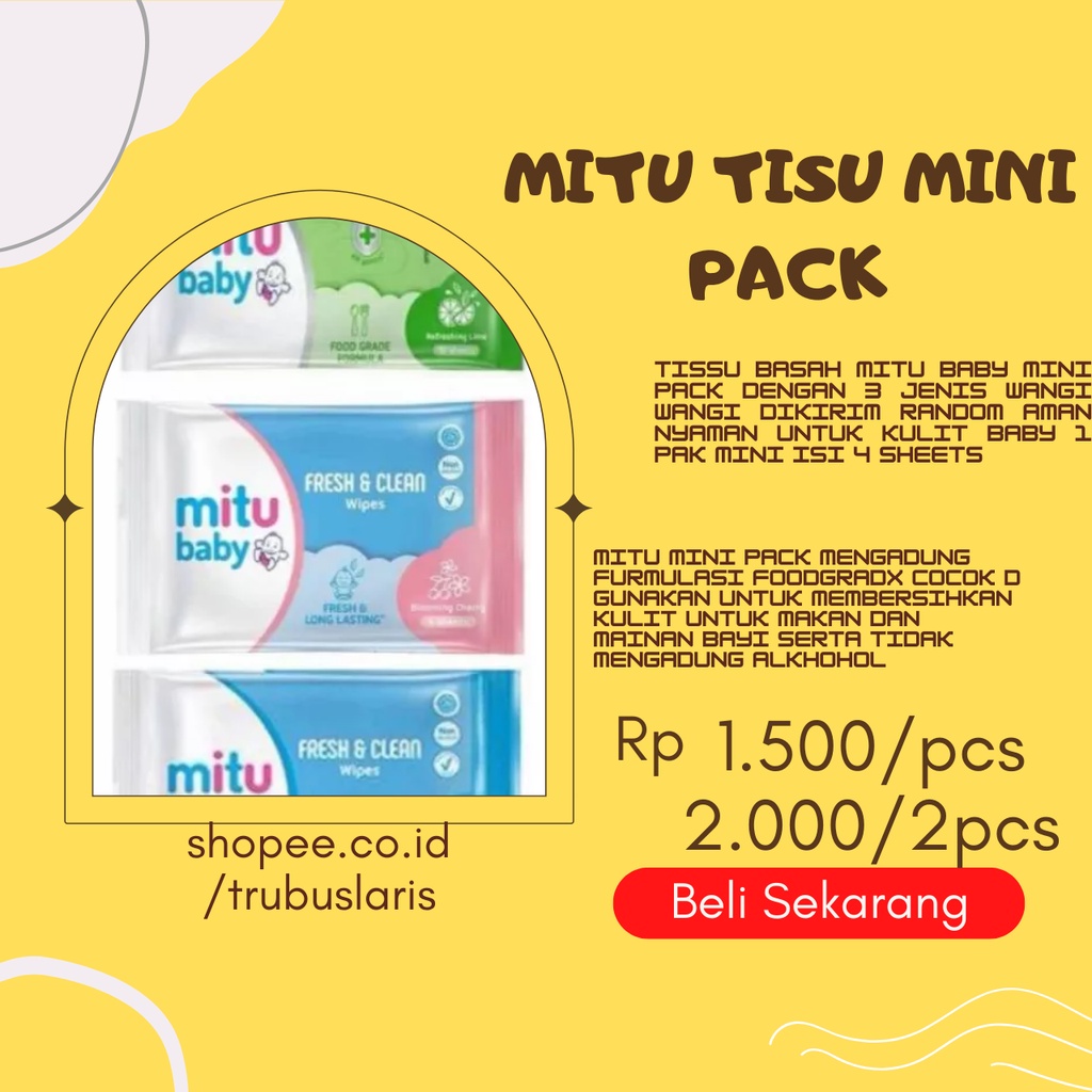 MITU TISU MiNI PACK,1pak isi 24 min odr