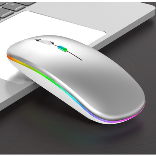 Mouse Wireless Bluetooth Dual Mode RGB Silent Slim Rechargeable