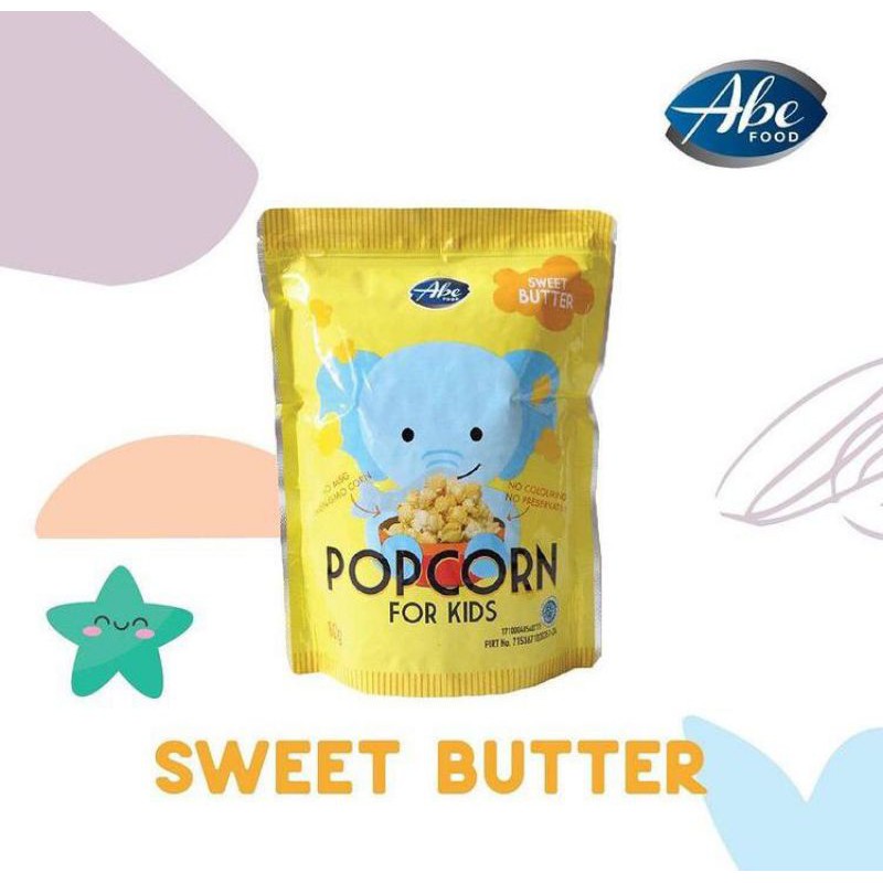 

popcorn for kids rasa sweet butter abe food 80gr