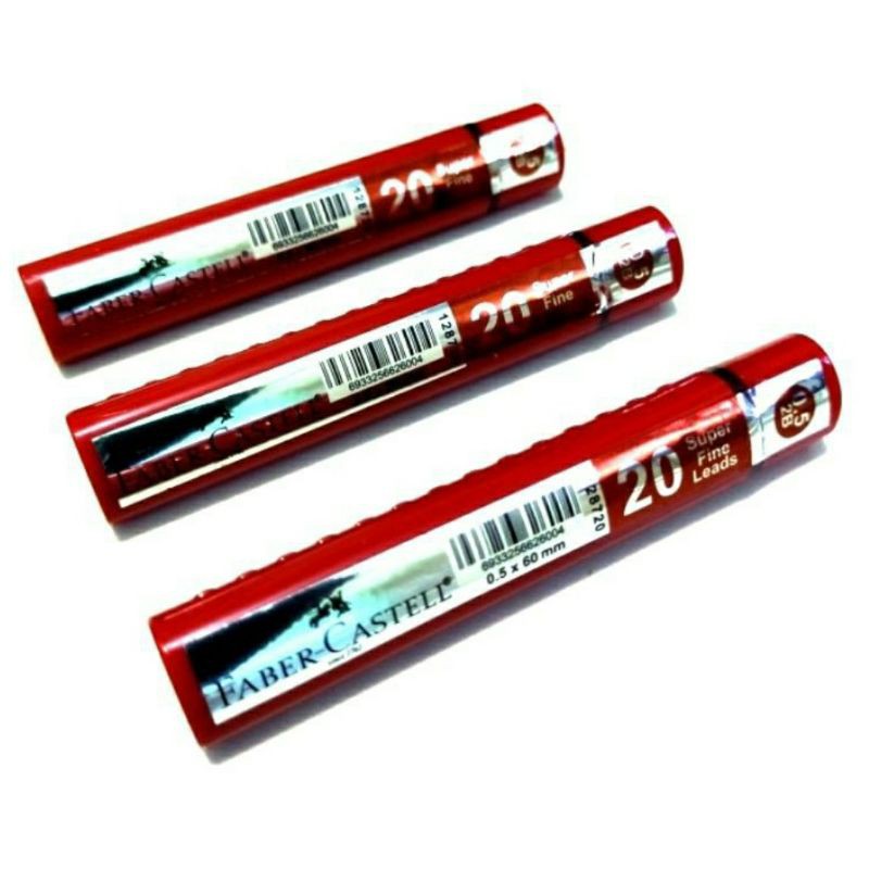 

Faber Castell - Refill/Isi ulang Pencils Mekanik Grip 2B 0.50mm Tube Red (pcs)