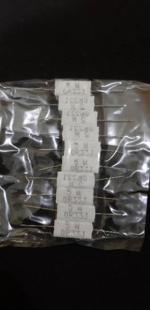 RESISTOR KAPUR 5WATT 0,22 0,33 0,47 ,05