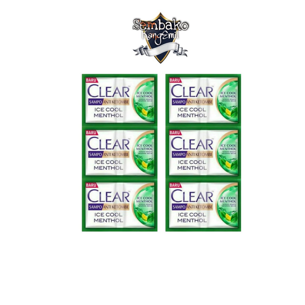 Shampo Clear  Sachet - 1 Renceng isi 12 @10ml