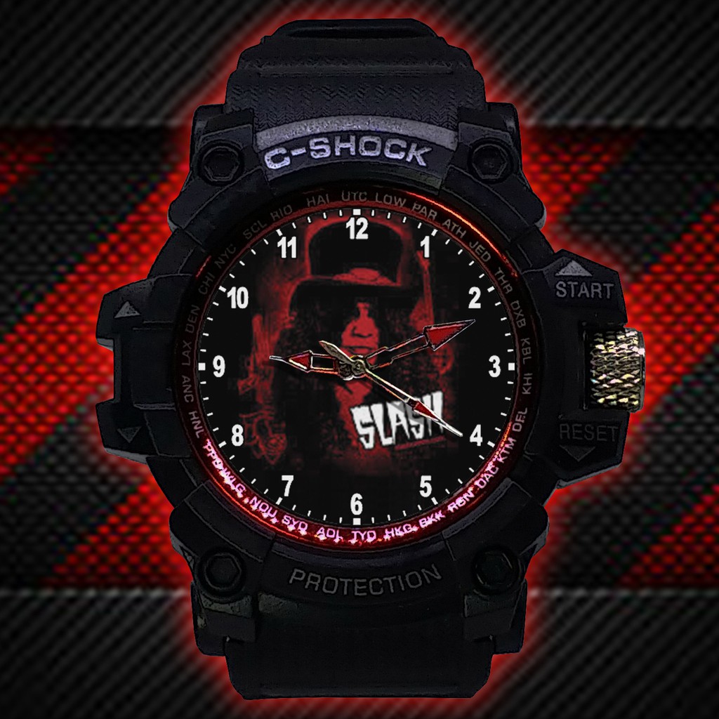 (ISTIMEWA BOSSQUE) JAM TANGAN GUNS N' ROSES LIST MERAH - EXCLUSIVE 7