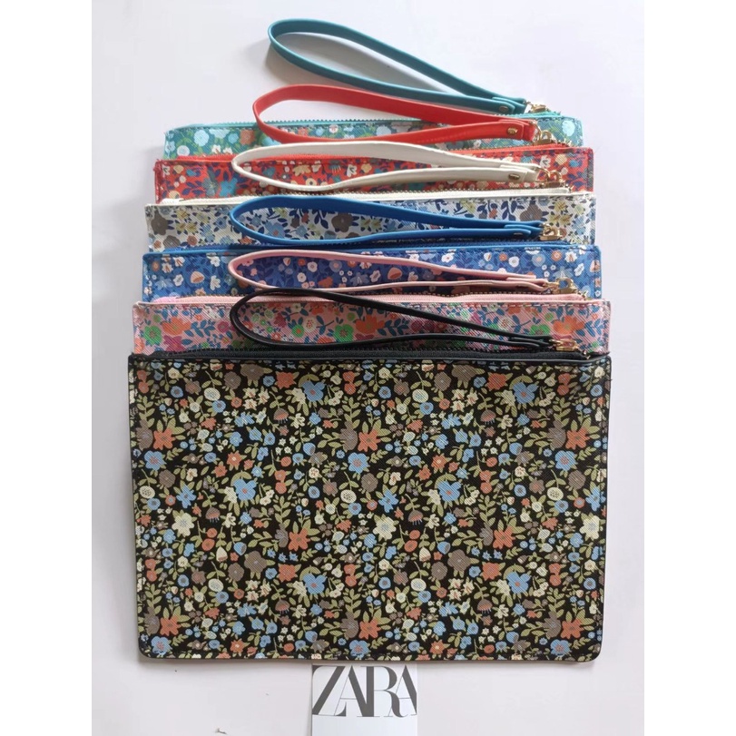 Clutch Z4ra Motif Bergambar Bunga/Motif Burung61#