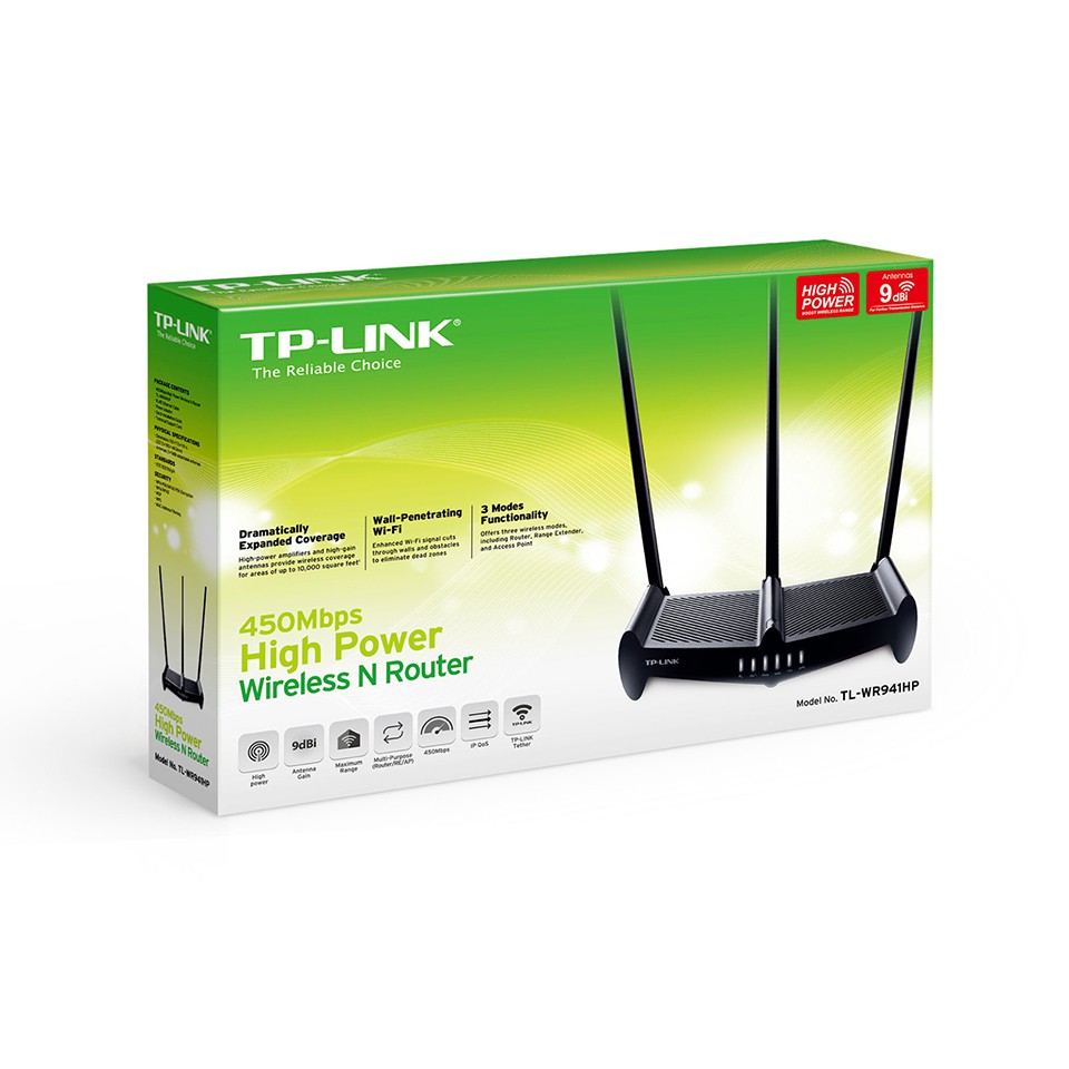 Tplink TL-WR941HP 450Mbps High Power Wireless N Router