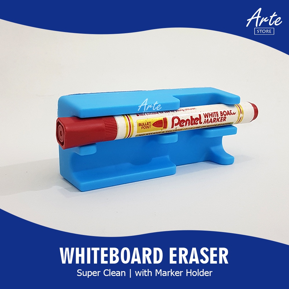 Penghapus Papan Tulis - Whiteboard Eraser with Marker Holder