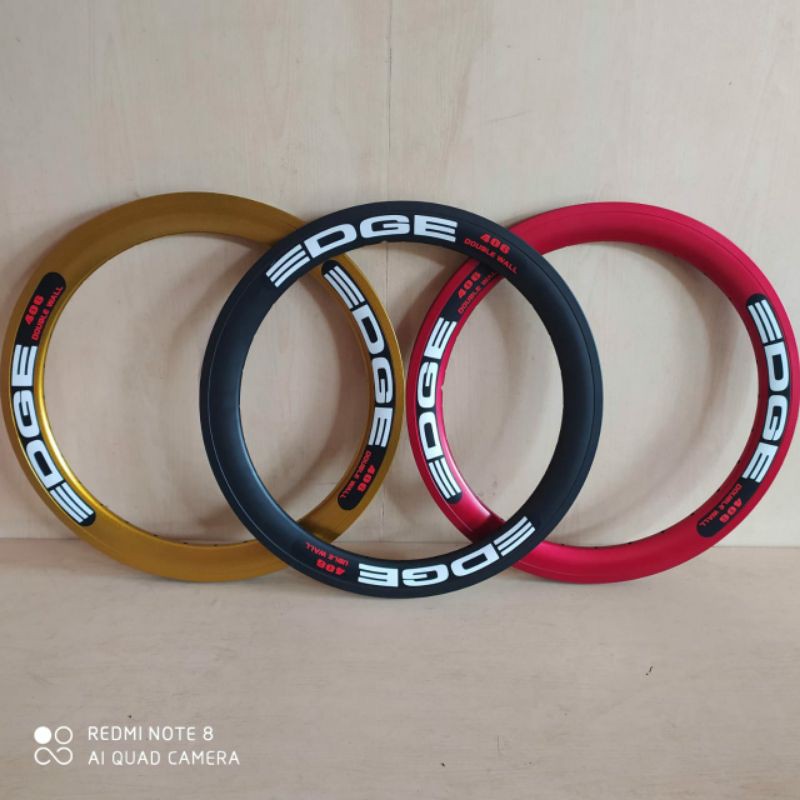 Velg RIMS Sepeda 20 x1-3/8 451 Velg EDGE 32 Hole Rims 451 20 x 1-3/8 Untuk sepeda lipat