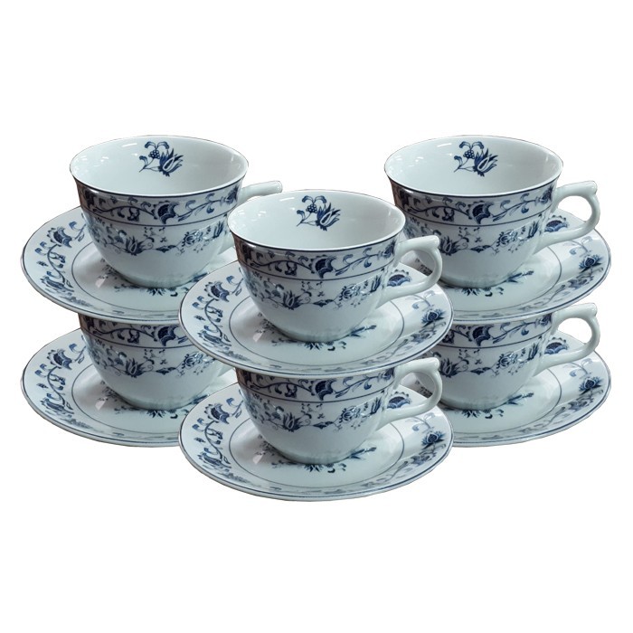 1 Set Isi 6 Pcs Cangkir Keramik - Cangkir Porcelain - Cangkir Teh - Cangkir Kopi - Cangkir Mug Kado