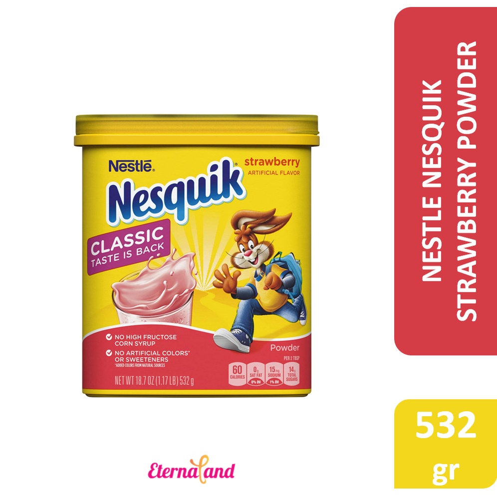 

Nesquik Strawberry Powder Milk - susu bubuk strawberi