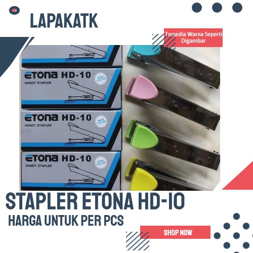 

TERMURAH Stapler/Staples Etona Handy Stapler - HD 10 +