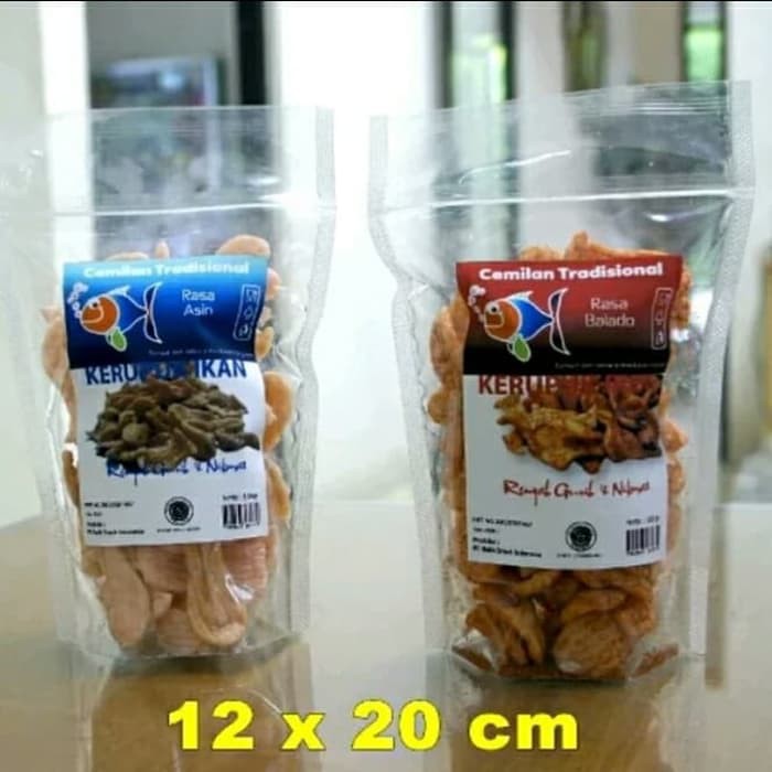 Plastik Standing Pouch Ukuran 12x20(isi 50 pcs)