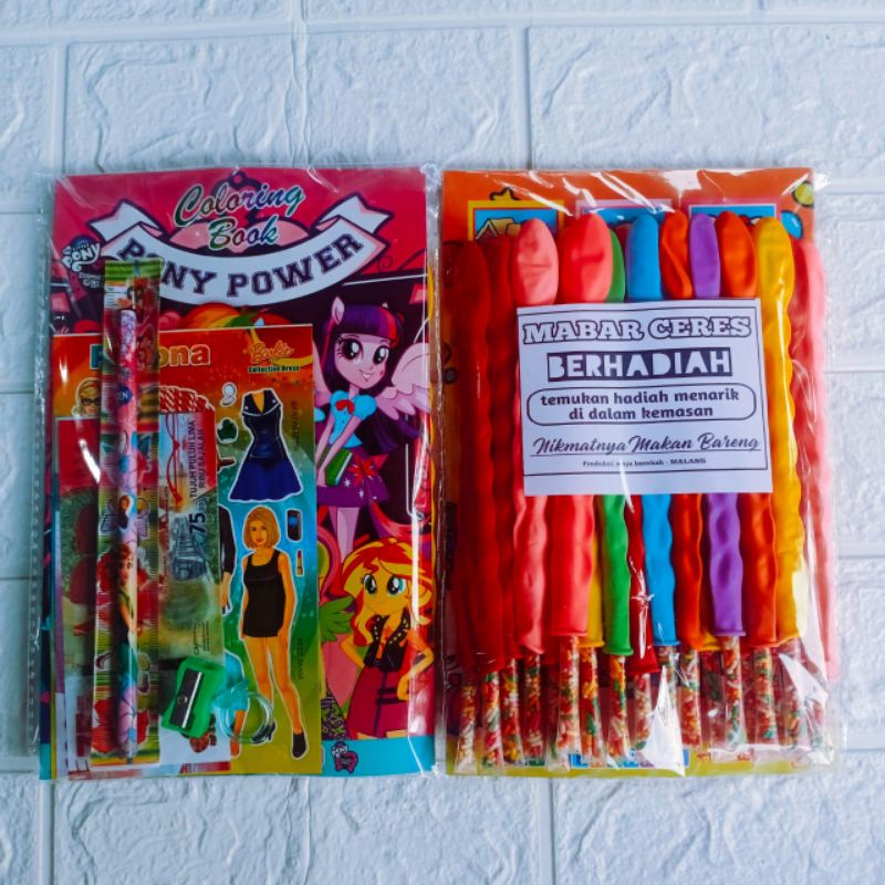 

balon kacang meses berhadiah isi 20 pcs