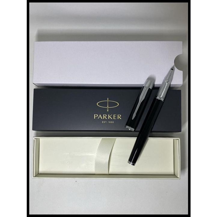 

Vanila | Pulpen Parker Im Roller Ball Lq Black Crome Trim ( Klip Silver )