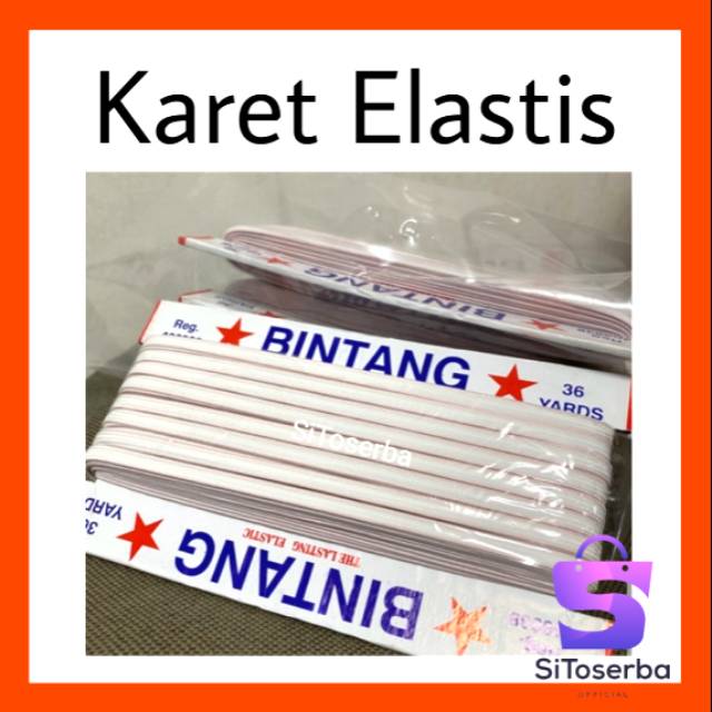 (PROMO READY STOCK) TALI KARET MASKER ELASTIS BINTANG - TALI KOLOR BAJU CELANA ELASTIC - TALI MASKER