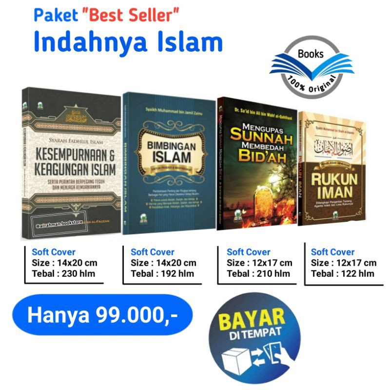 Paket Best Seller Indahnya Islam - Original Book - Buku Agama Islam - Muslim - Buku Islami -Muslimah