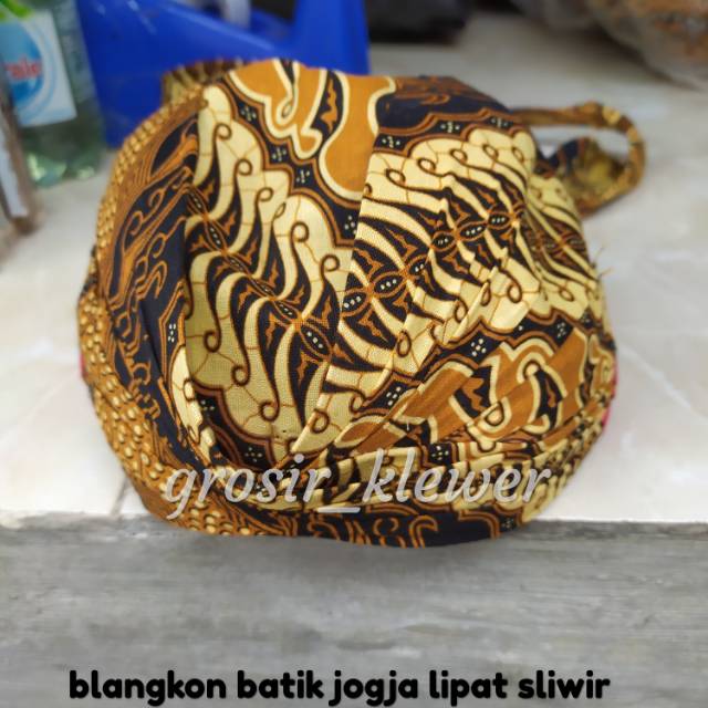 Blangkon batik jogja lipat sliwir //blangkon jogja batik lipat murah