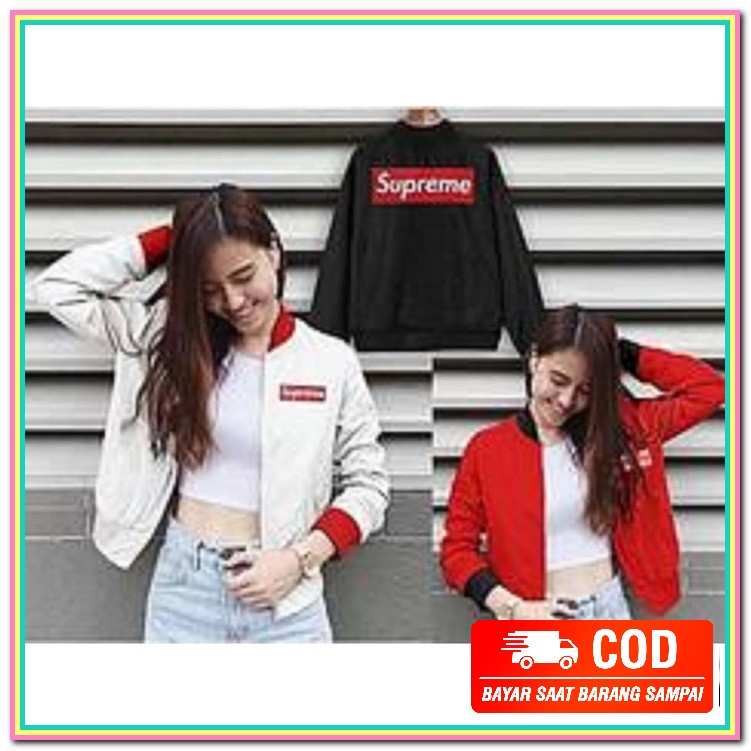 Sweater Hoodie Wanita Korea Kekinian New York 199X - [Cod/Bayar D GF140 [Bomber Supreme Kotak Bc]Ja