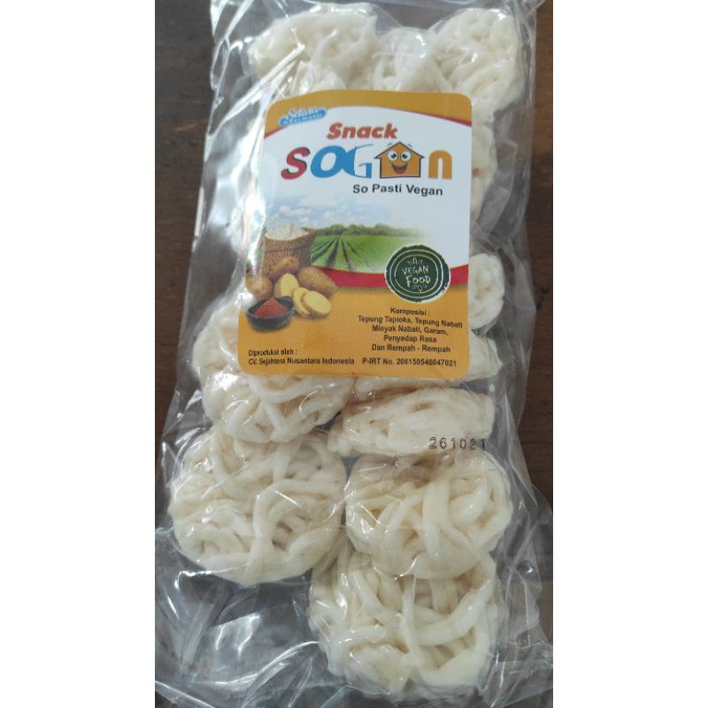 

krupuk jaring dan kemplang vegan