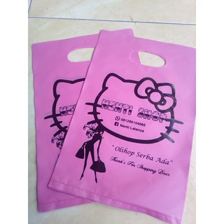 kantong plastik sablon olshop 25 x 35 Tas  plastik 