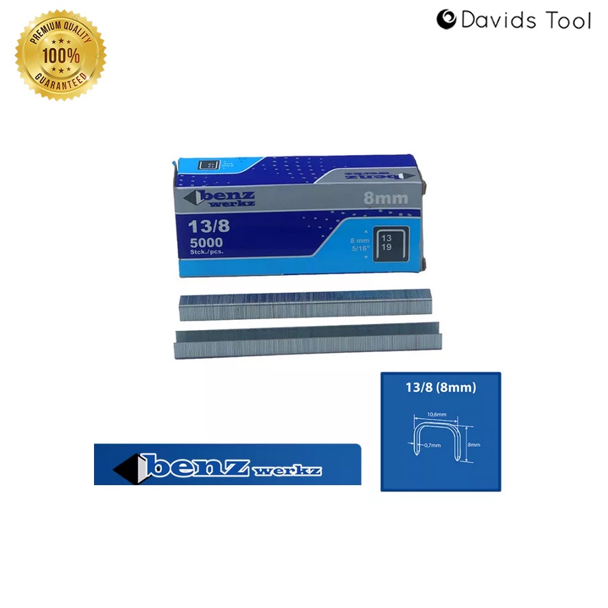 Isi Staples Tembak Gun Tacker Stapler Setaples Seteples Refill Benz 8mm 13/8