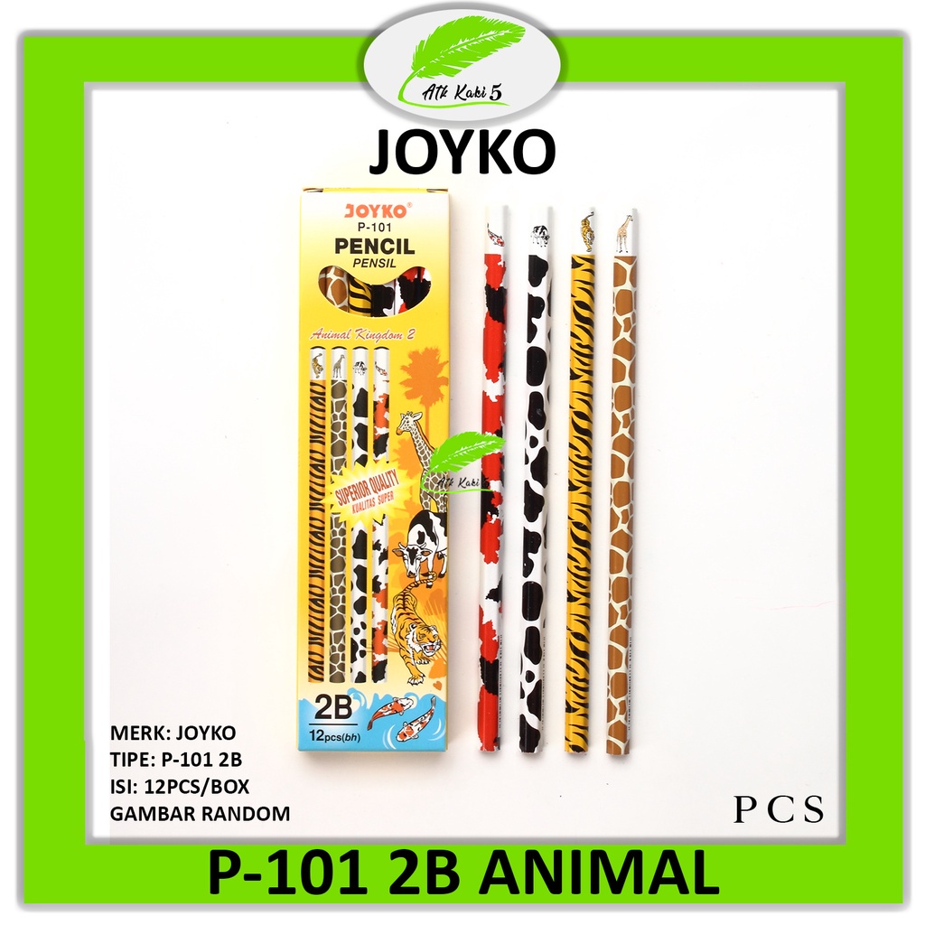 

JOYKO - Pensil 2B P-101 2B Animal - Pcs