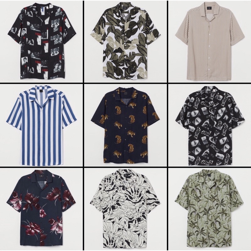 H*M Shirt Viscose Men Original / Kemeja H*M Pria