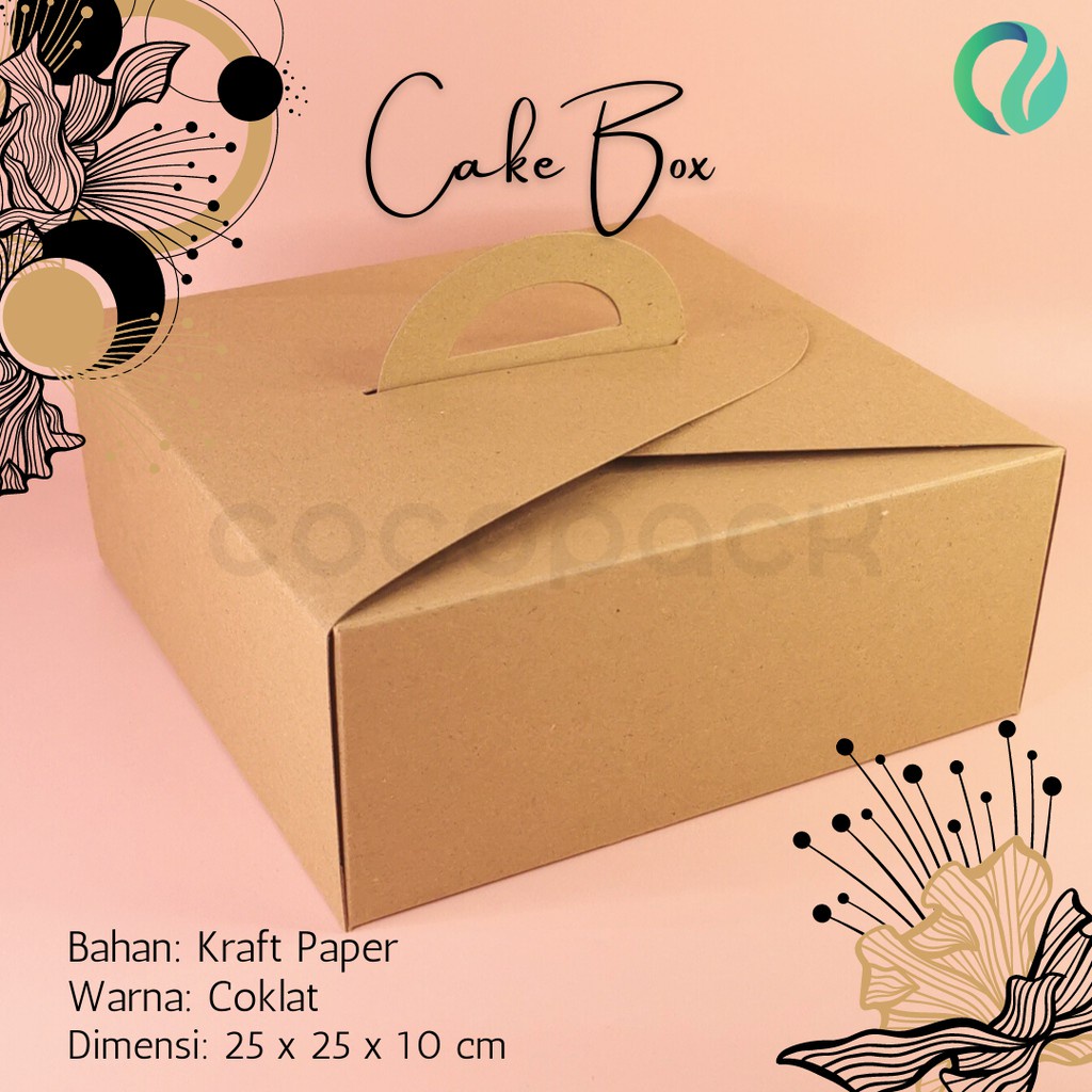 

Brown Cake Box Kotak Kue Gift Hampers (10 PCS)