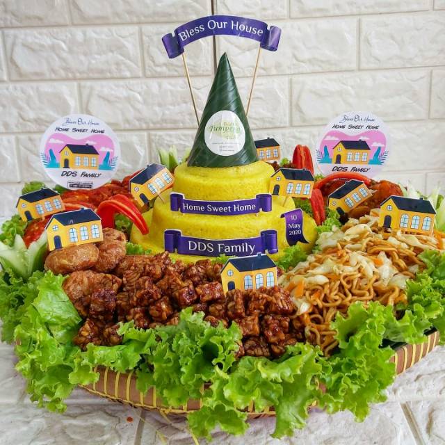 

Tumpeng tampah house warming syukuran rumah