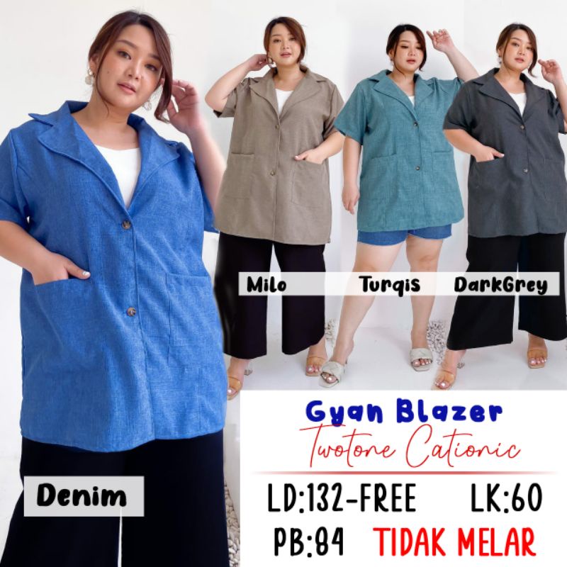 GYAN BLAZER WANITA BIGSIZE MURAH JUMBO BEST SELLER