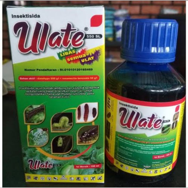 INSEKTISIDA ULATE 550SL 100ML OBAT ULAT AMPUH UNTUK SAYURAN DAN BUAH