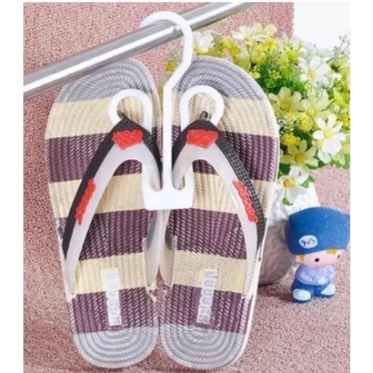 LJR LUSINAN gantungan Hanger sandal atau sepatu bahan original 12 pcs