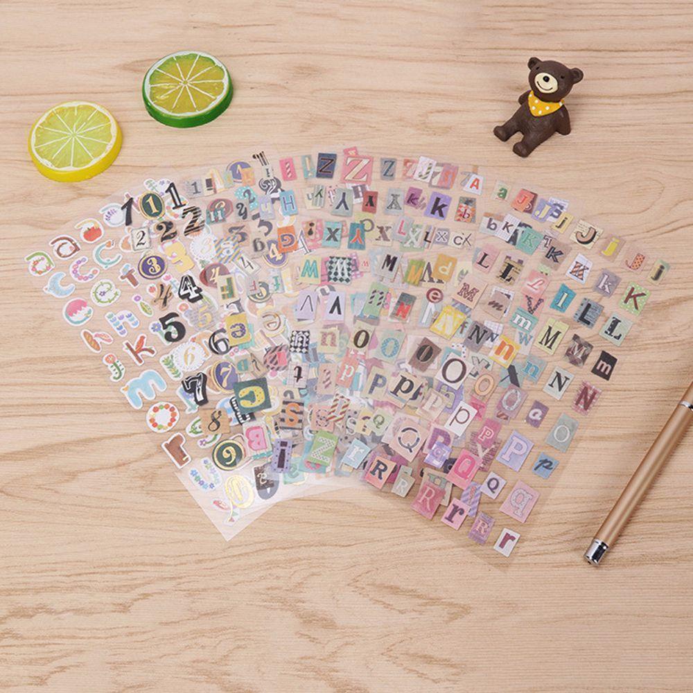 Rebuy DIY Stiker Hias Lucu Retro Diary Sticker album Foto Dekorasi Ponsel Stiker Hias