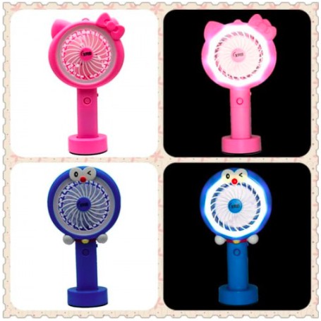 BAJ Kipas Angin Lampu Led Hand Mini Fan Usb Portable Karakter Kipas Angin Tangan Karakter doraemon - PR039