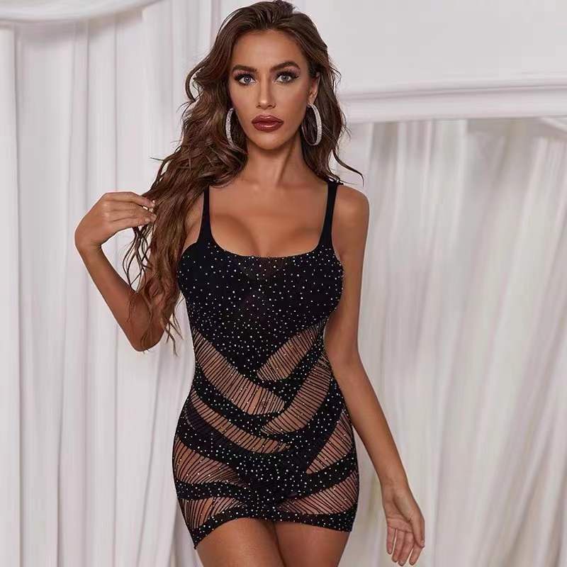 Sexy Women Shining Bodycon Lingerie 8216