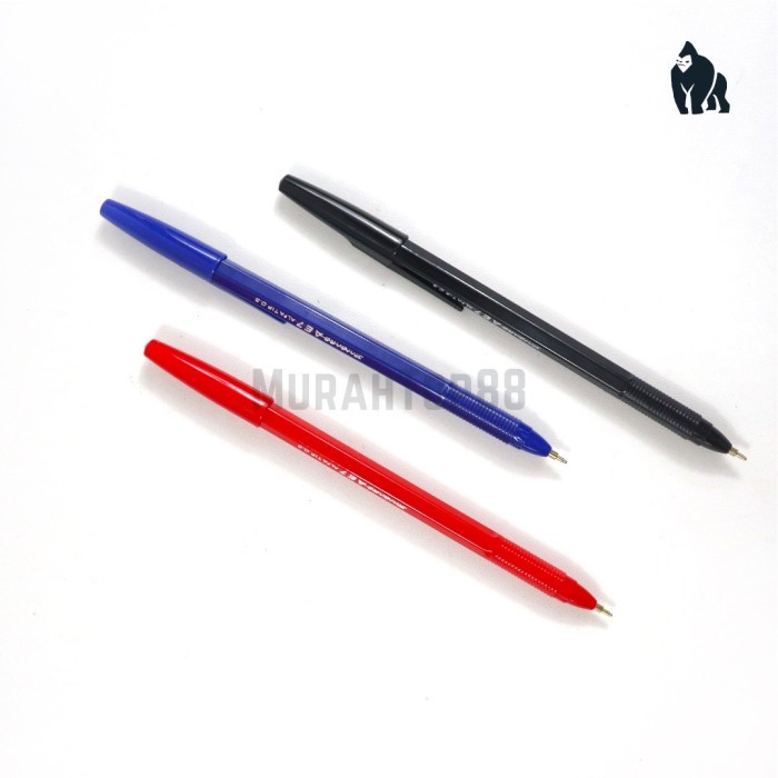 

Murah [12 Pcs] Pulpen Standard Ae7 / Ballpoint Bolpen 0.5Mm Hitam Biru Merah Promo