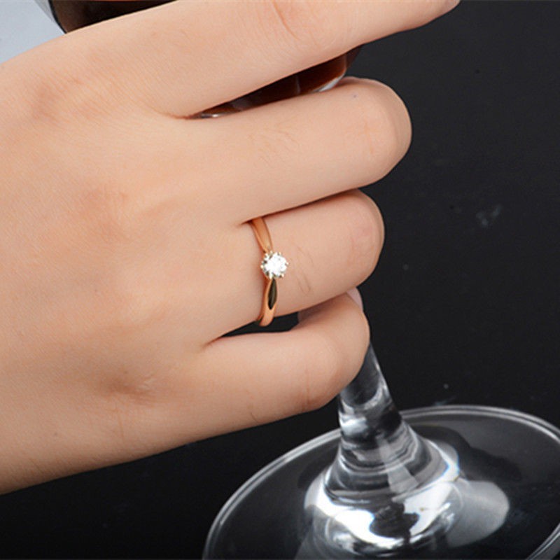 Cincin Sterling Silver 925 Dengan Cubic Zirconia Untuk Wanita