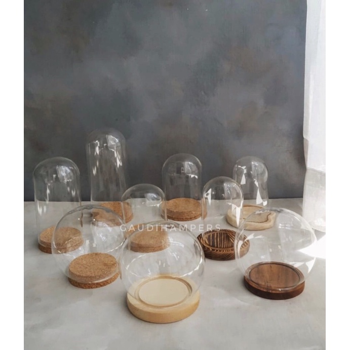 Glass Dome (Tanpa bunga / Kosongan) Bunny Dome Kosong